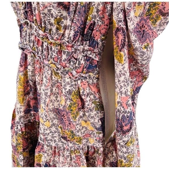 ULLA JOHNSON Dress Floral Julie Cotton Size 8 - Picture 7 of 14
